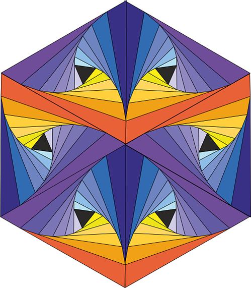 PLANTILLA ACRILICA TRIANGULO TWISTER 18X18CM - Image 2